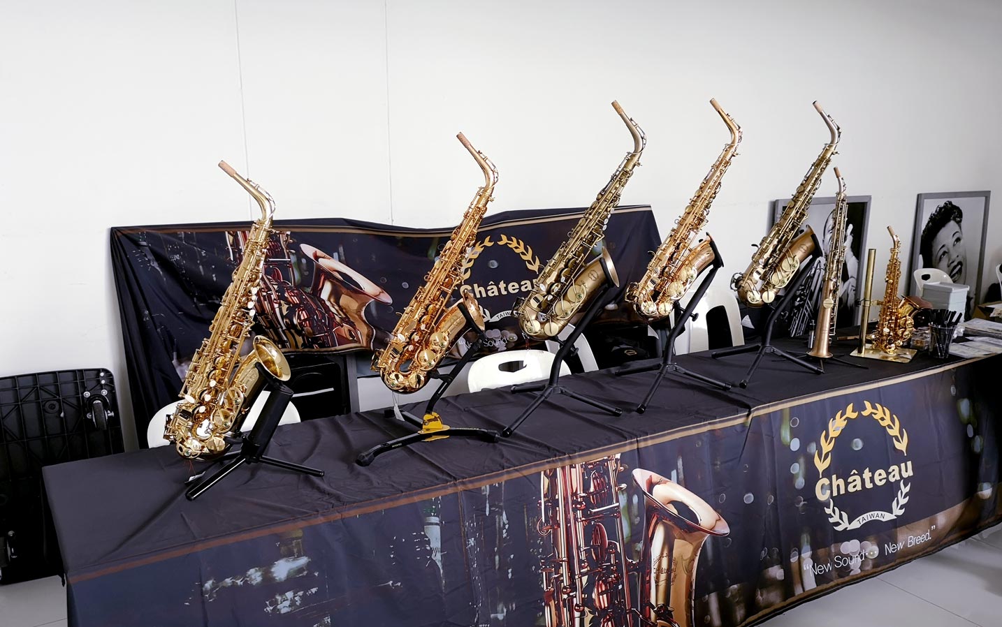 Chateau exhibit saxophones in the apsa event which held in the Thailand.