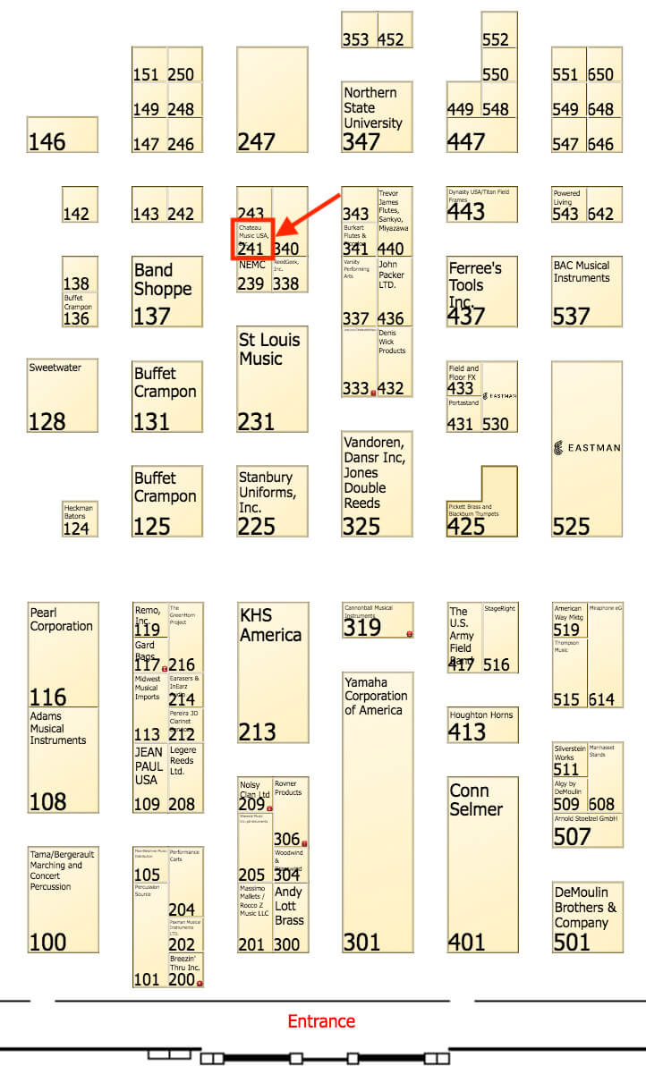 midwest map 2023 chateau usa booth number 241