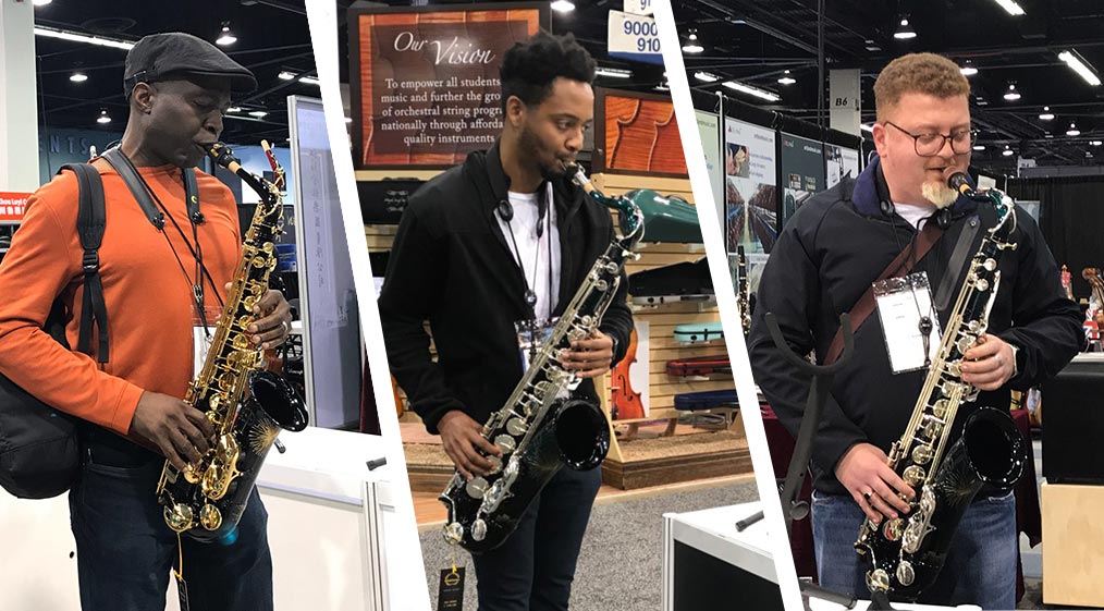 Many saxophonists try the art series saxophones.
